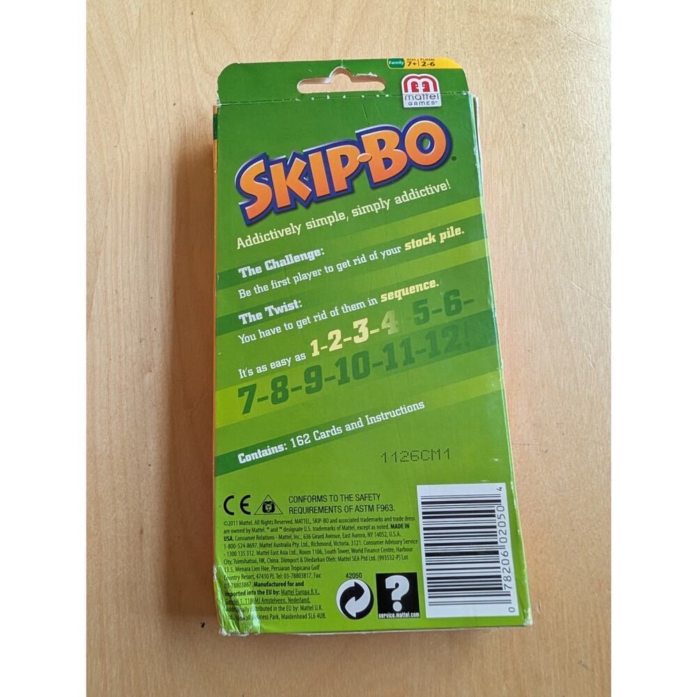 🧨NWT Skip Bo Card Game - Picture 2 of 2